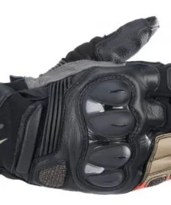 Alpinestars Belize V2 Drystar Gloves Black Sand Red Fluo