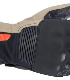 Alpinestars Denali Aerogel Drystar Gloves Black Dark Khaki Red Fluo