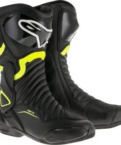 Alpinestars SMX-6 V2 Boots Black Yellow Fluo