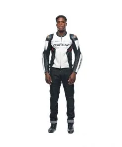 Blouson Dainese Racing 4 Leather White/Black