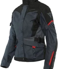Dainese Tempest 3 D-Dry Lady Jacket Ebony Black Lava-Red