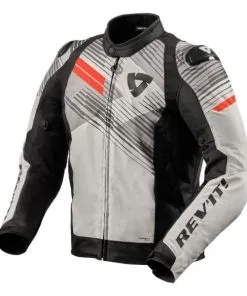 Revit Apex H2O Jacket Light Grey-Fluo Red