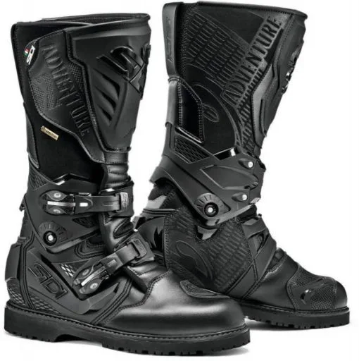 Sidi Adventure 2 Gore-Tex Black/Black -Motorcycle Equipment Soldes sidi adventure 2 gore tex black black motorcycle boots motorradstiefel motorlaarzen bottes botas botlar 1 4